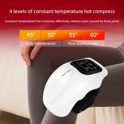 Smart Knee Massager with Heat 3D Air Compression Vibration USB Rechargeable Wireless for Knee Elbow Shoulder Pain Relief